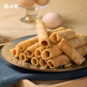 馋小吉蛋卷零食黄油鸡蛋卷酥卷心酥320g铁盒包装礼盒装小吃非美心