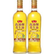鲁花食用油5S物理压榨高油酸花生油 750ml*2瓶