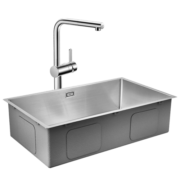 高仪（GROHE）防冷凝304不锈钢水槽 可抽拉厨房龙头套装 家用1MM手工槽31919SD0