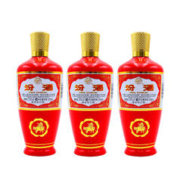 会员专享：汾酒 杏花村 炙热红 出口型 53%vol 清香型白酒 500ml*3瓶