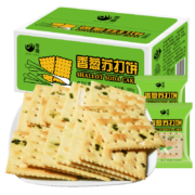 京喜特价：零趣 香葱苏打饼干整箱500g