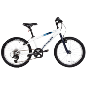 概率券：迪卡侬自行车ST120青少年山地车20寸变速单车+车铃+脚撑 雪白-4482290