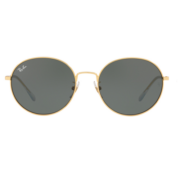 RayBan 雷朋秋新款太阳镜男女款金属复古潘托斯墨镜0RB3612D 001/71金色镜框绿色镜片 尺寸56