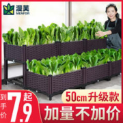 种植箱家庭阳台蔬菜专用菜盆种菜神器楼顶长方形塑料花盆特大花箱