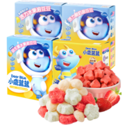 小鹿蓝蓝_水果酸奶溶豆豆 宝宝零食儿童零食 4种口味各1盒