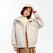 补贴购：BOSIDENG 波司登 男童女童拼接面料卫衣款保暖羽绒服