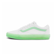 22日10点：VANS 范斯 Old Skool 女子抹茶绿白色果冻底帆布鞋 VN0000SBWGR