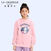 LA CHAPELLE HOMME 拉夏童装女童加绒卫衣2023新款