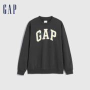 Gap 盖璞 男女装LOGO碳素软磨抓绒卫衣 841334