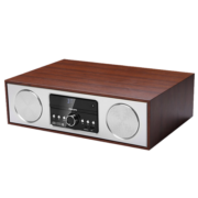 飞利浦（PHILIPS）迷你音响CD播放机FM收音机木制一体机桌面音箱DTM380 褐色