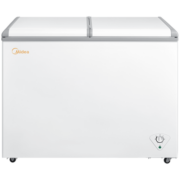 美的(Midea)220升 家用商用囤货双温冰柜 双箱双温冷柜 蝶形门冷藏冷冻卧式冰箱 BCD-220VM(E)