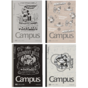 国誉（KOKUYO）迪士尼联名系列Campus学生8mm点线无线笔记本子B5记事本100周年奇遇系列 迪士尼公主系列【B5/40页/4本装】