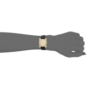 ANNE KLEIN 安妮·克莱因 女士皮革表带手表，AK/2706,黑色/金色