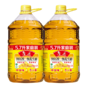 PLUS会员：鲁花 5S压榨一级花生油5.7L*2件