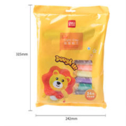deli 得力 12色超轻粘土 儿童学生手工玩具彩泥橡皮泥黏土套装 美术手工DIY制作太空沙手工好物 67850