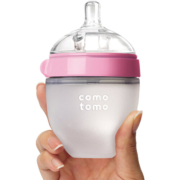 可么多么（COMOTOMO）奶瓶 宽口硅胶奶瓶150ml*2 粉色