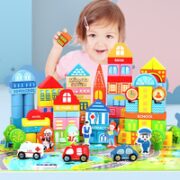MingTa 铭塔 儿童积木玩具 108粒积木+60粒拼图+收纳袋
