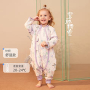 i-baby 儿童国宝联名恒温睡袋 宝宝防踢被针织夹棉分腿睡袋秋冬礼盒款