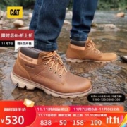 CAT 卡特彼勒 ?CAT卡特工装靴马丁靴男靴男鞋23新款鞋子男士城市机能户外防水短靴 深棕色 41