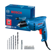 博世（BOSCH）GBM 400手电钻电转手钻电钻电动螺丝刀打孔博士工具套装 【自锁版】含附件套装纸盒装