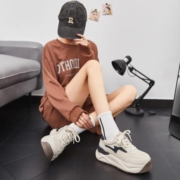 补贴购：YEARCON 意尔康 2023年秋季新款系带溶解鞋低帮休闲运动鞋增高厚底鞋德训女鞋
