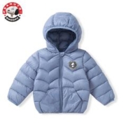 SNOOPY 史努比 男童外套冬季新款洋气棉衣服女童装韩版加厚上衣 黑色 110cm