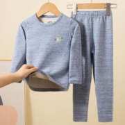 诗莉奥 秋冬款羊毛蚕丝 儿童保暖内衣套装