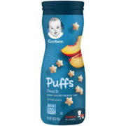 概率券、PLUS会员：Gerber 嘉宝 星星泡芙 美版 蜜桃味 42g