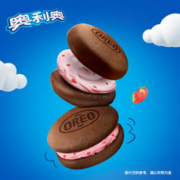 OREO 奥利奥 新品奥利奥夹心云朵蛋糕派香草味草莓味甜点心面包休闲零食2盒装
