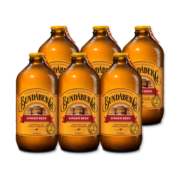 宾得宝（Bundaberg） 澳洲进口生姜果味汽水375ml瓶抖音网红碳酸饮料进口气泡水整箱 姜汁口味375ml*6瓶