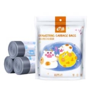 e洁 猫爪牛联名自动收口垃圾袋加厚家用手提式厨房塑料袋