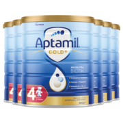爱他美（Aptamil）【领劵499-50】澳洲爱他美金装版婴幼配方奶粉 新西兰原装进口 4段6罐装 2024年5月到期