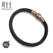 周生生 旗舰Charme系列 AA19 粗版皮绳 19cm