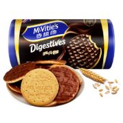 plus会员:McVitie's麦维他 黑巧克力消化饼200克＊8件（含赠）