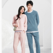 京东百亿补贴:京东京造 加绒加厚抑菌家居服套装 情侣款