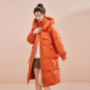 雪中飞 女式羽绒服加厚保暖秋冬户外防寒防风袖口大口袋连帽