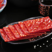 Be&Cheery 百草味 白芝麻猪肉脯155g零食小吃靖江特产肉干网红小吃休闲食品