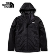 北面（The North Face）冲锋衣三合一男士户外防风保暖两件套夹克衫外套 JK3 M/170