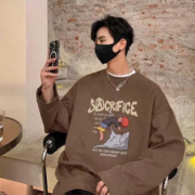 嘉晔（JIAYE）男士长袖t恤男生小衫薄款棕色 6XL