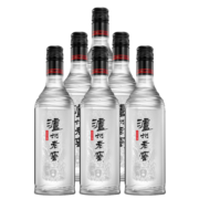 泸州老窖 黑盖 光瓶酒 浓香型白酒 42度500ml*6瓶 整箱装
