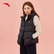 安踏雪壳羽绒马甲|女冬季防泼水外套