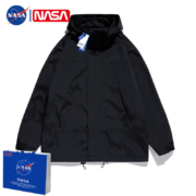 京东百亿补贴:NASA PONY联名NASA官方户外 机能夹克外套 23657黑色单衣 S（建议115-130斤）