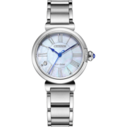 西铁城（CITIZEN）手表 光动能女表小铃花贝母时尚休闲女表 EM1060-87N