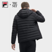 FILA 斐乐 x THE MET斐乐男子轻薄羽绒服2023冬季新款莫奈叠穿保暖外套