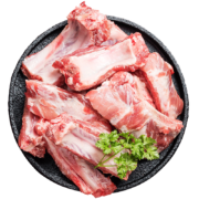 往牧猪排骨 猪肉 猪肋排4斤