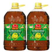 鲁花 鲁花香飘万家低芥酸浓香菜籽油5L×2