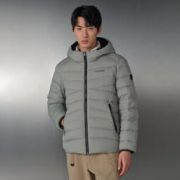 TANBOER 坦博尔 短款羽绒服男连帽时尚机能运动反光印花潮酷外套