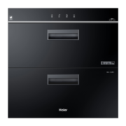 海尔（Haier）消毒柜嵌入式 消毒碗柜嵌入式家用 100L容量 奶瓶消毒 紫外线光波巴氏消毒0臭氧 童锁保护12LCS1