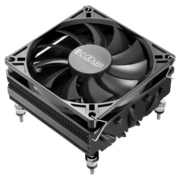超频三(PCCOOLER) 降龙V53B 黑色 CPU散热器（53mm/ITX下压式/9cm薄扇/5热管/回流焊工艺）