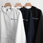 Champion 冠军连帽夹克冲锋衣男女防晒薄款情侣外套春秋潮